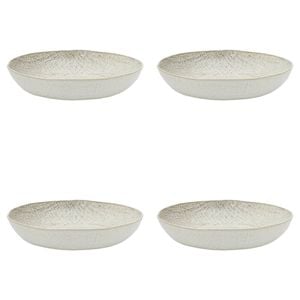 4PK Ecology Dinnerware Stoneware Linen Dinner Bowl 22.5cm Birch