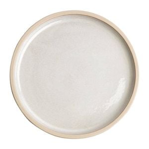 Olympia Canvas Flat Round Plate Murano White 250mm 6 Pack Dinnerware Tableware Deterioration Resistant Ceramic Plate