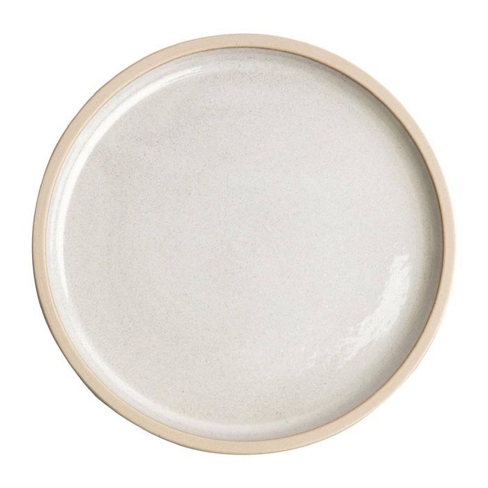 Olympia Canvas Flat Round Plate Murano White 250mm 6 Pack Dinnerware Tableware Deterioration Resistant Ceramic Plate