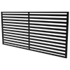 ProtectorAl 850 x 1770 x 20mm Black Aluminium Slatted Decorative Screen Panel