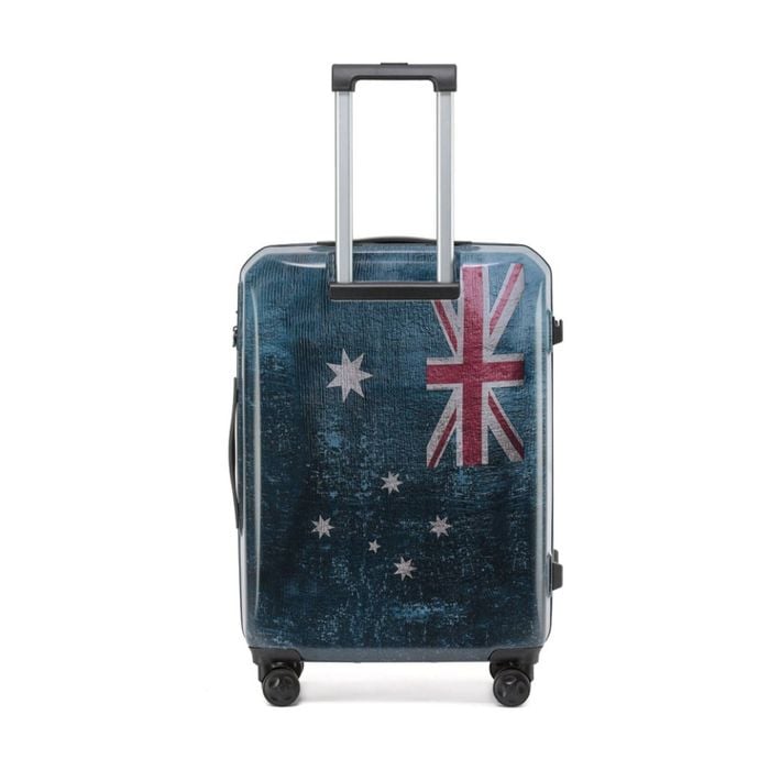 Tosca Australiana Suitcase Hard Shell Travel Luggage Australian Flag Medium 66cm