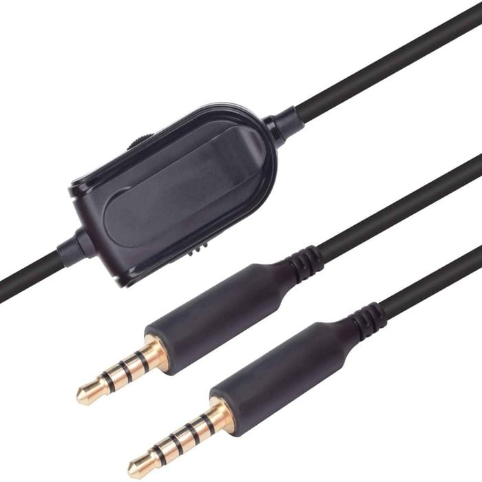 Cable Inline Mute Volume Control with Microphone for Astro A10/A40/A30/A50 Headsets Cord Lead