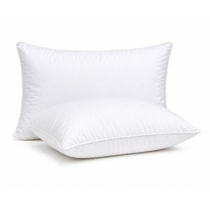 Royal Comfort Goose Down Pillows 1000GSM - Twin Pack White 50 x 75 cm
