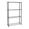 Pinnacle 1600 x 900 x 300mm 4 Tier Black Chrome Wire Shelving Unit