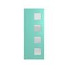 Hume Doors 1980 x 810 x 40mm Newington XN7 Glazed Etchlite Entrance Door