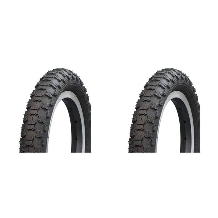 2PK AirPro BMX/Freestyle Bicycle Tyre Replacement 12 1/2x2 1/4'' Black