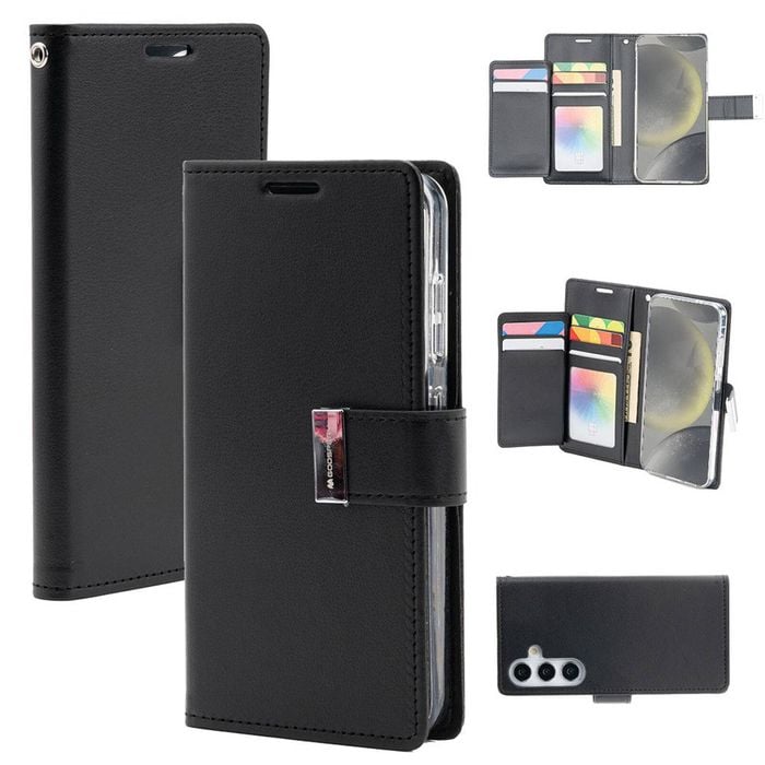 Goospery Rich Diary For Galaxy S24 - Black