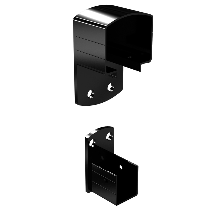 PEAK Aluminium Balustrade Black Deck Wall Bracket