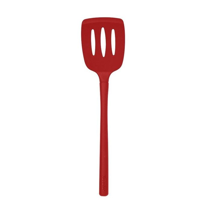 Tovolo Flex Core Silicone Slotted Turner Red