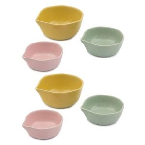 2x 3pc Jamie Oliver Big Love Pinch-Me Pots Measuring Cup Set