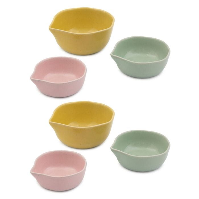 2x 3pc Jamie Oliver Big Love Pinch-Me Pots Measuring Cup Set