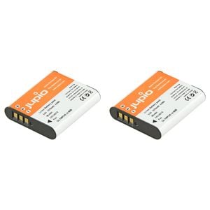 2PK Jupio Li-Ion 3.6V 1270mAh Rechargeable Battery For Olympus Li-90B/Li-92B Camera
