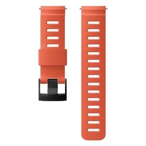 Suunto 24mm Dive 1 Silicone Strap - Coral Black M