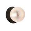 Lexi Lighting Odessa Diamond Cut Glass Led Wall Light With Black Base - Warm White/large