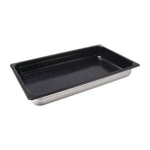 Vogue Gastronorm Tray Heavy Duty Non-stick 1/1 Stainless Steel 65mm Commercial Kitchenware