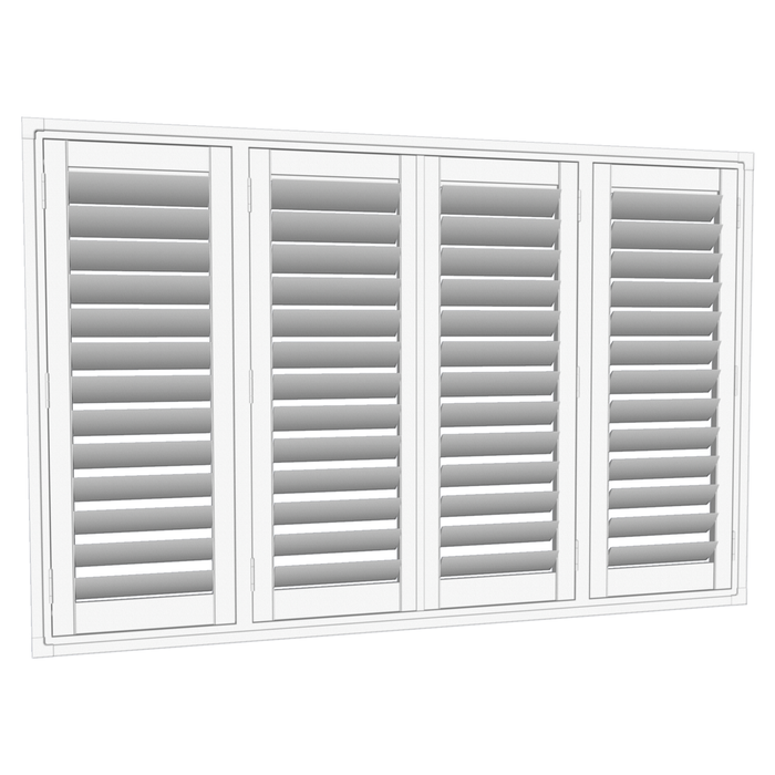 EasyAS 1810 x 1200mm White Adjustable Plantation Shutter