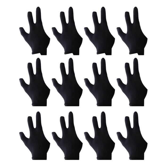 Leaf Living 12 Pcs Pool Snooker Billiards Gloves Left / Right Hand