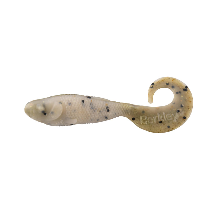 Berkley Gulp Minnow Grub 2" Soft Plastic Fishing Lure Banana Prawn