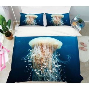 3D Beautiful Jellyfish 53 Bed Pillowcases Quilt Queen Size