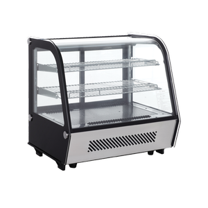 Exquisite Counter Top Curved Cake Display Refrigerators 120 Litre