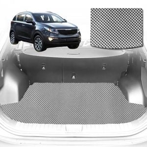 6D Diamond Car Boot Mat for Kia Sportage 2010-2015-Cargo Mat-Grey-Outback GT
