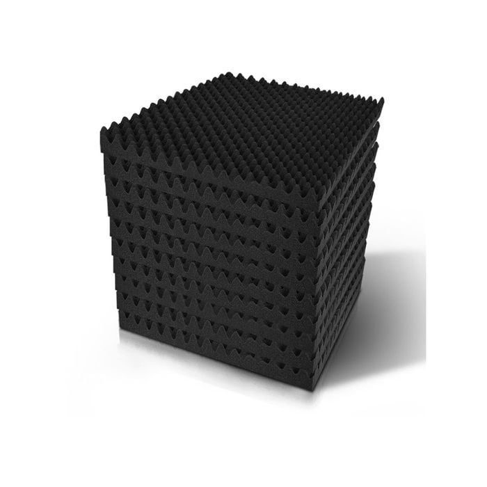 Alpha Acoustic Foam 40pcs 50x50x5cm Sound Absorption Proofing Panels Eggshell