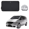 Front Windscreen Sun Shade for Mercedes-Benz Vito Van 2003 - 2013 W639 - XL 160 x 100 cm - Black