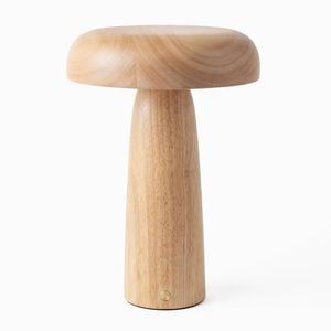 Desky Mushroom Cordless Desk Lamp - Natural