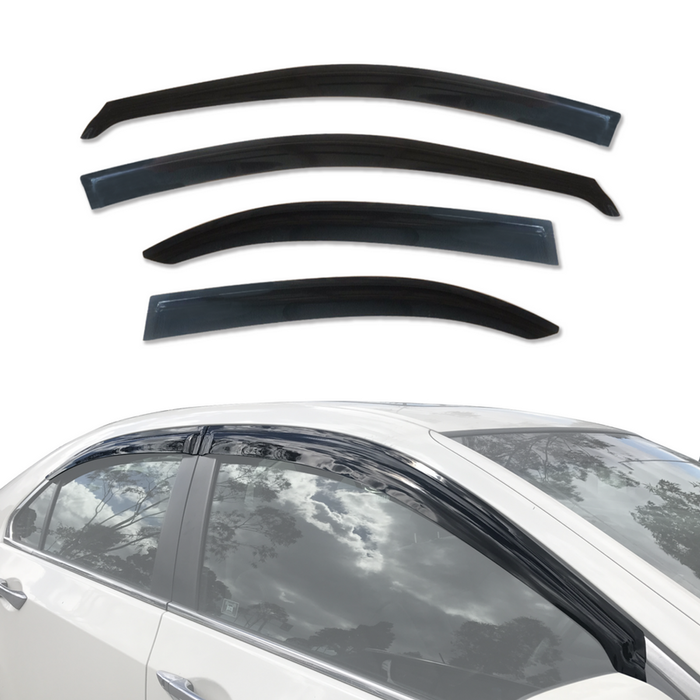AUSGO Weather Shields for Honda Accord Euro 8th Gen 2008-2014 Weathershields Window Visors Wind Deflectors