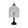 G&g Beaded Victorian Table Lamp White