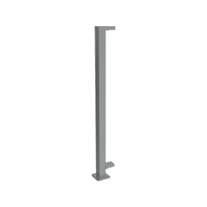 ProtectorAl 1010mm Palladium Silver Aluminium Flanged End Balustrade Post