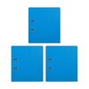 3x Marbig Pe Lever Arch File Folder A4 Document Filing Organiser Holder Sky Blue