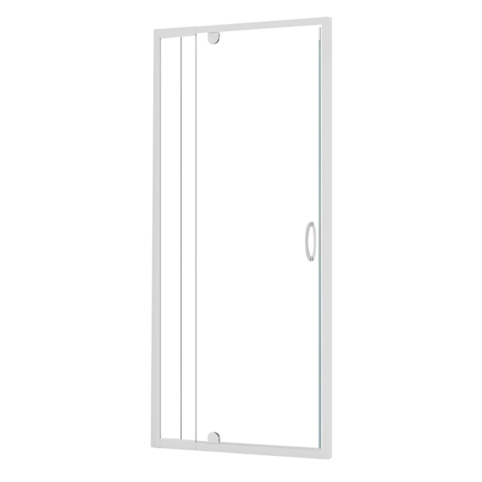 Stein 900 x 1830mm White Windsor Square Shower - Door Only