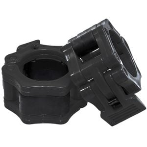 METEOR 50mm Black ABS Plastic Olympic Barbell Collars Clamps