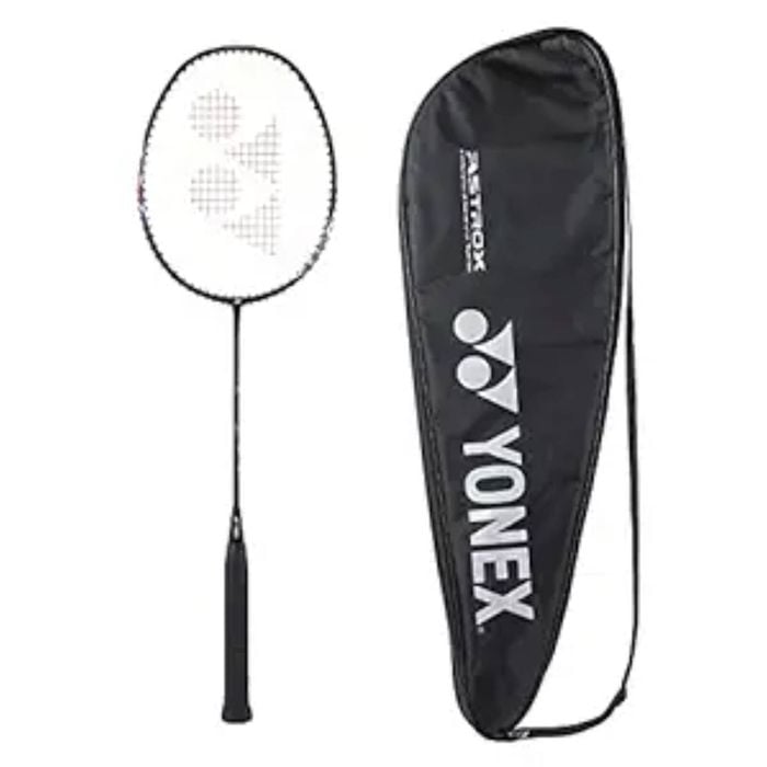 YONEX Astrox Lite 22 LT Graphite Strung Badminton Racket with Full Racket Cover (Black/Red) | Maximum String Tension - 30lbs