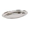 Argon Tableware Oval Serving Platter - 25 x 17cm - Stainless Steel Dinner Tray Oval Plate Small Appetizer Serving Dishes