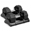 fitnessLAB 2x 20kg Adjustable Dumbbell Quick Adjust & Anti-Roll Octagonal Design