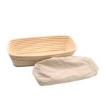 Brunswick Bakers Rectangular Proving Basket w/ Lining 30cm