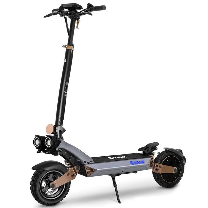 VALK Ego 8 Electric Scooter, 45km/h Max, AU Compliant, 48V 13Ah, Up to 55km, eScooter Adults, Foldable, Off Road, Black/Bronze
