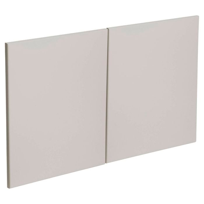 Kaboodle 1000mm Cremasala Modern Fridge Cabinet Doors - 2 Pack