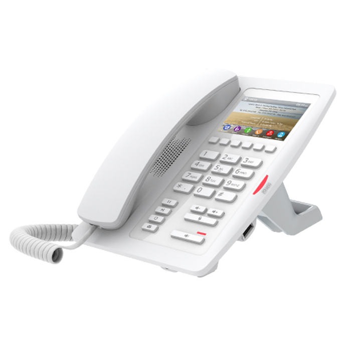 Fanvil H5 Hotel / Office Enterprise Ip Phone - 3.5' Colour Screen, 1 Line, 6 X Programmable Buttons, Dual 10/100 Nic