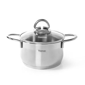 Stockpot With Glass Lid Stainless Steel 1.9 Ltr - Monica Series