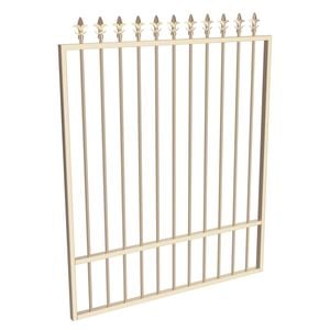 ProtectorAl 800 - 1200 x 1500mm Primrose Aluminium Spear Top Pool Gate With Mid Rail
