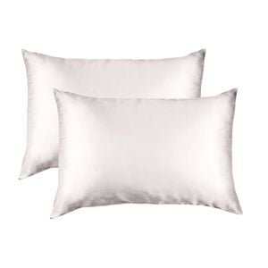 Royal Comfort Mulberry Silk Hypoallergenic Pillowcase Twin Pack Olive Standard