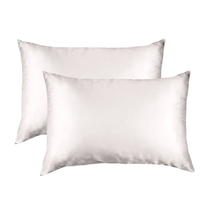 Royal Comfort Mulberry Silk Hypoallergenic Pillowcase Twin Pack Olive Standard