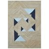 Handwoven Patchwork Jute Rug-1148-Natural-110X160cm