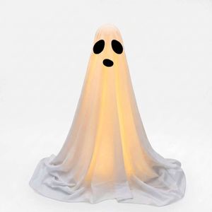 P&P White LED Ghost Halloween Decoration 85cm Cloth Hanging Haunted House Decor