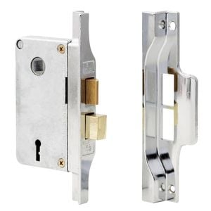 Lockwood 42mm Silver Pearl Rebated Mortice Lock Body