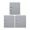 3x Marbig Pe Lever Arch File Folder A4 Document Filing Organiser Holder Grey