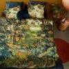 Bedding House King Green Idyllic  Cotton Quilt Cover Set